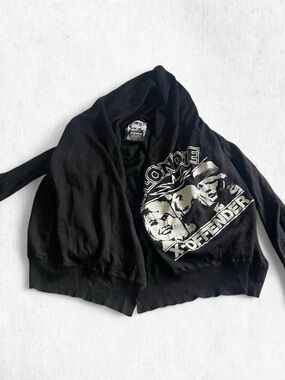 Hysteric Glamour Blondie Black with white graphic cardigan